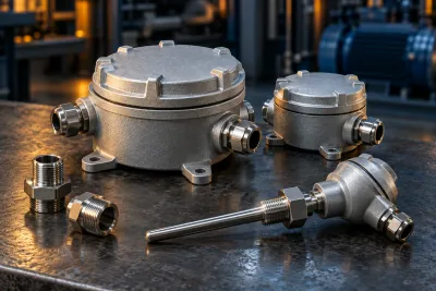 Rugged industrial connection enclosures, cable glands and sensor